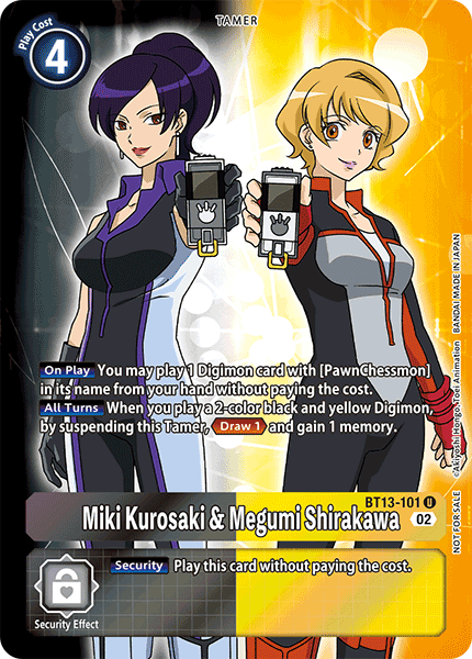 BT13-101 U, Miki Kurosaki & Megumi Shirakawa (Box Topper)