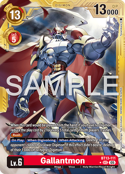 BT13-111, SEC, Gallantmon (AD1 Gold Reprint)