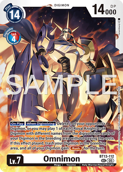 BT13-112 SEC, Omnimon (AD1 Reprint)