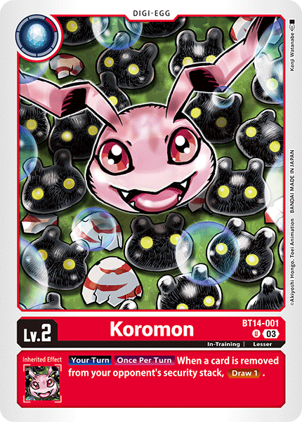 BT14-001, UC, Koromon