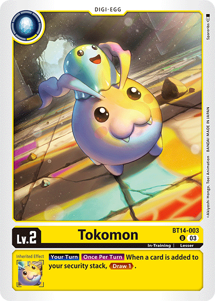 BT14-003, UC, Tokomon