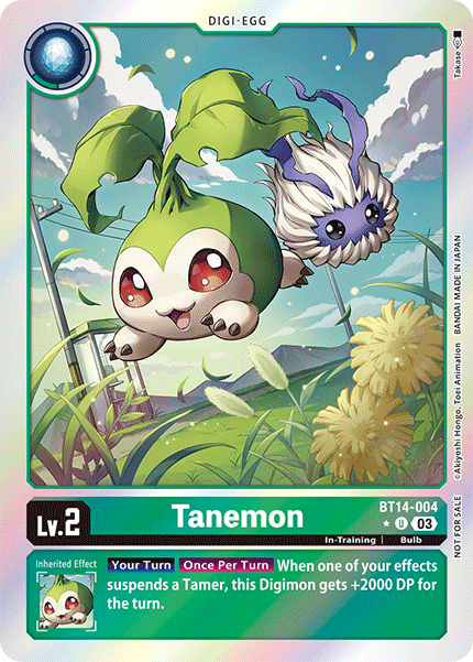 BT14-004, UC, Tanemon (Box Topper)