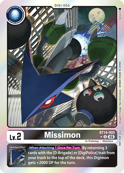 BT14-005, UC, Missimon (Box Topper)