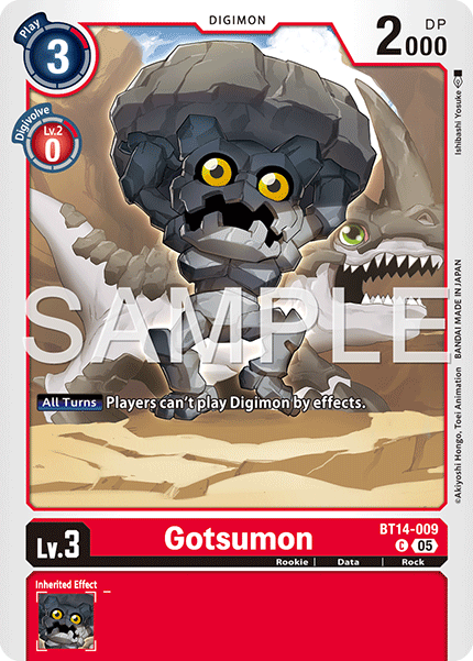 BT14-009, C, Gotsumon (AD1 Reprint)