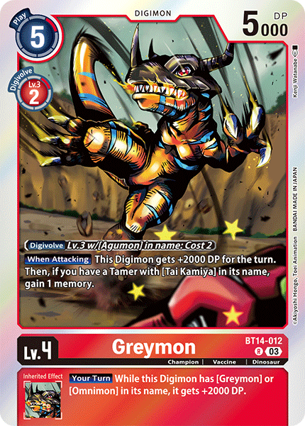 BT14-012, R, Greymon