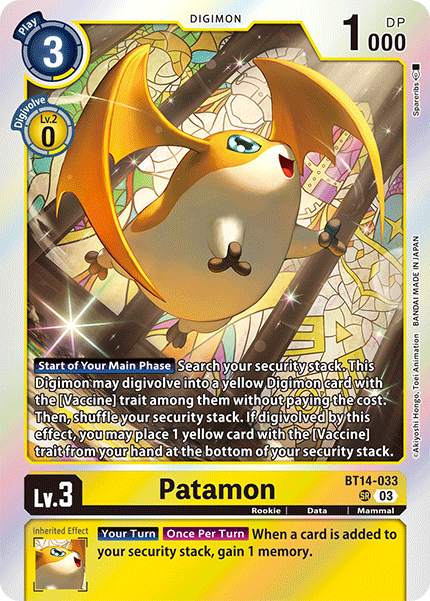 BT14-033, SR, Patamon