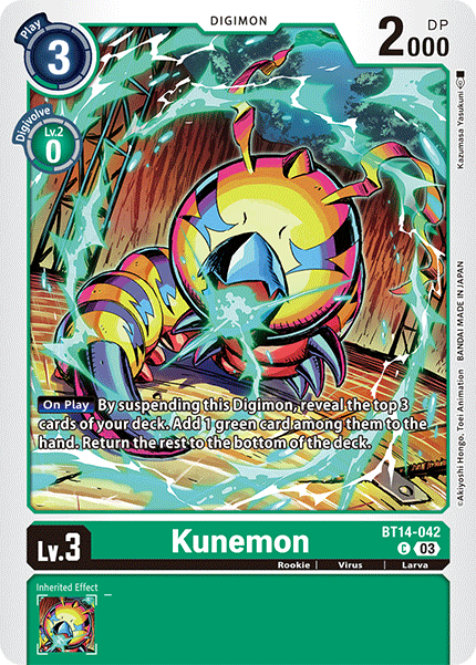 BT14-042, C, Kunemon