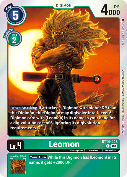 BT14-048, R, Leomon