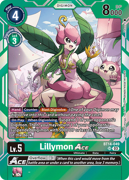 BT14-049, SR, Lillymon ACE