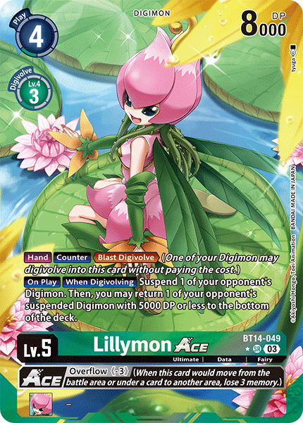 BT14-049, SR, Lillymon ACE (Altnerate Art)