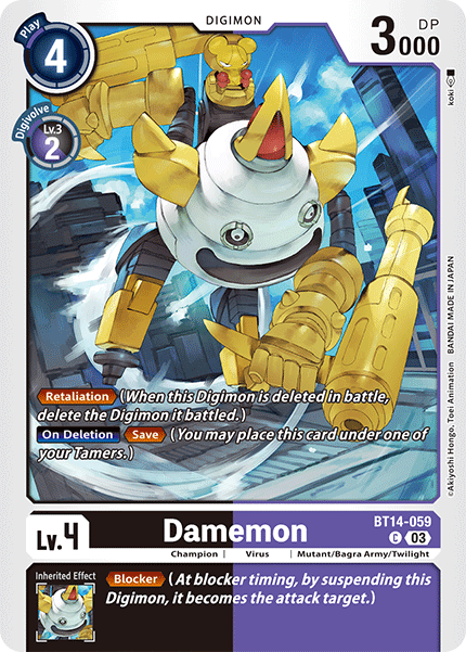 BT14-059, C, Damemon