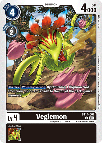 BT14-061, C, Vegiemon