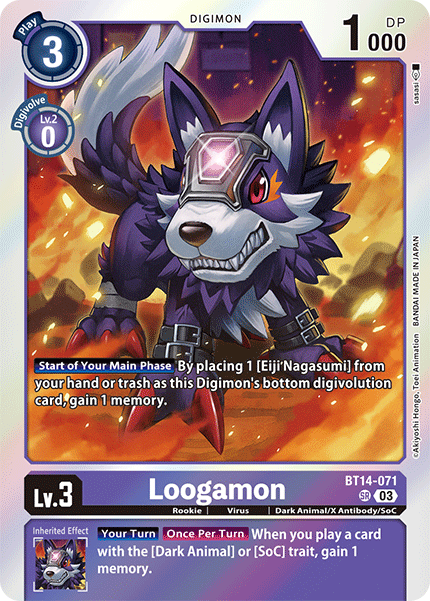 BT14-071, SR, Loogamon