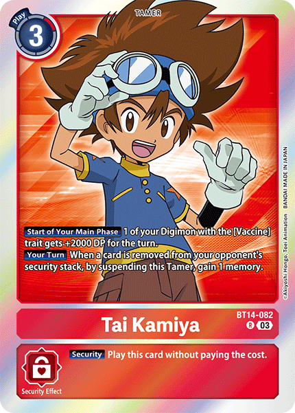 BT14-082, R, Tai Kamiya