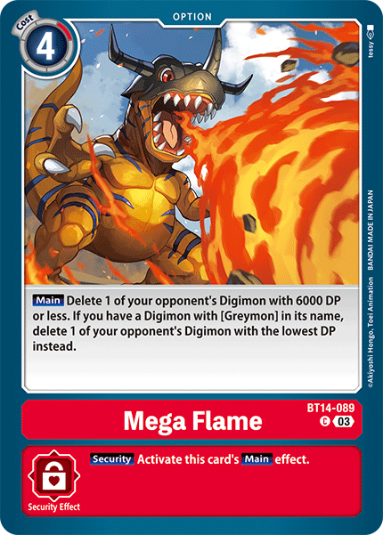 BT14-089, C, Mega Flame