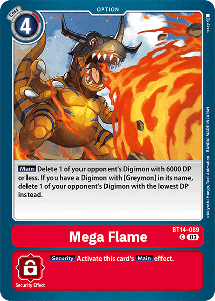 BT14-089, C, Mega Flame
