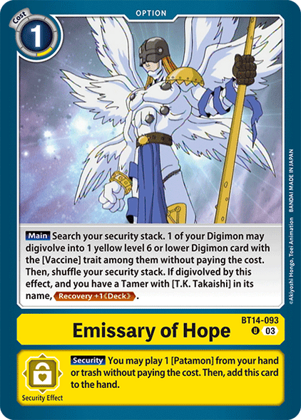 BT14-093, UC, Emissary of Hope