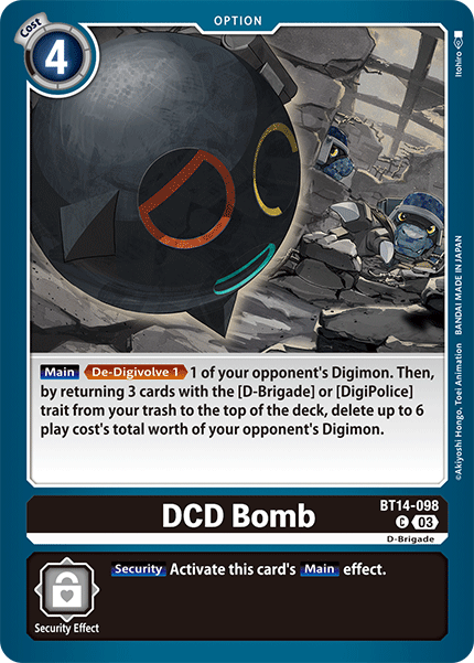 BT14-098, C, DCD Bomb