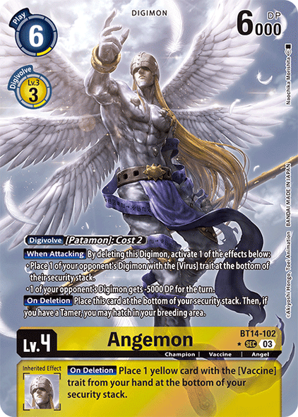 BT14-102, SEC, Angemon (Altnerate Art)
