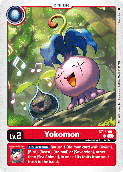 BT15-001, U, Yokomon