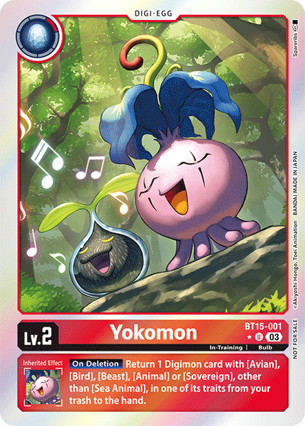 BT15-001, U, Yokomon (Box Topper)