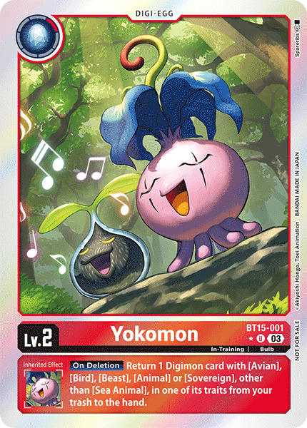 BT15-001, U, Yokomon (BT15 Box Topper)