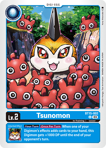 BT15-002, U, Tsunomon Kai of Cards BT15-002, U, Tsunomon Kai of Cards