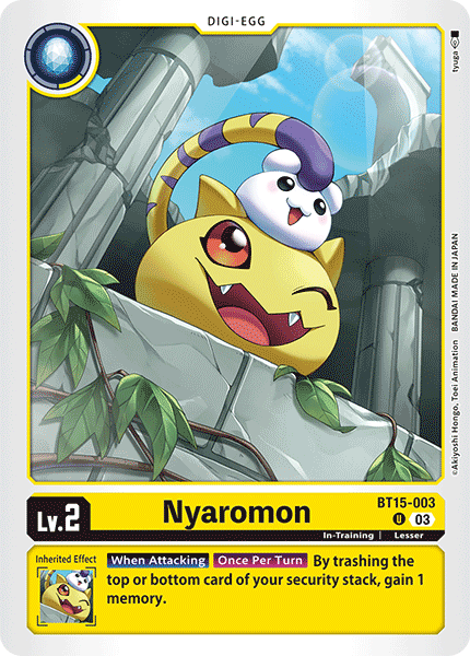 BT15-003, U, Nyaromon