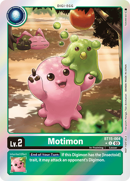 BT15-004, U, Motimon (BT15 Box Topper)