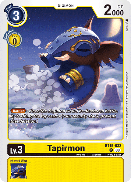 BT15-033, C, Tapirmon