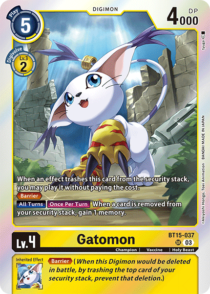 BT15-037, SR, Gatomon