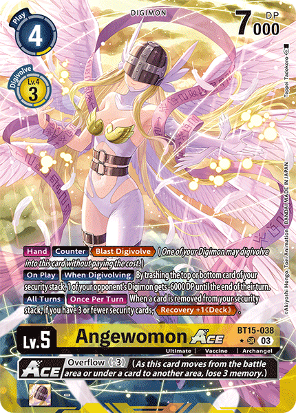 BT15-038, SR, Angewomon ACE (Alternate Art)