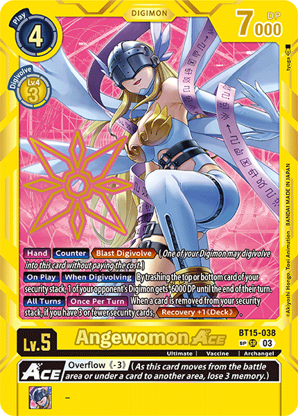 BT15-038, SR, Angewomon ACE (BT15 SP Alternate Art)