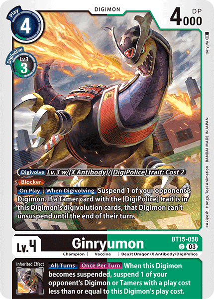 BT15-058, C, Ginryumon