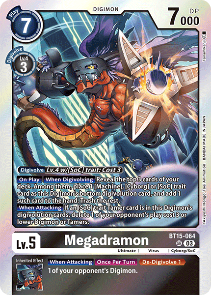 BT15-064, SR, Megadramon