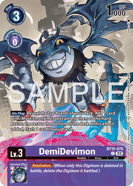 BT15-070, C, DemiDevimon (EX10 Box Topper)