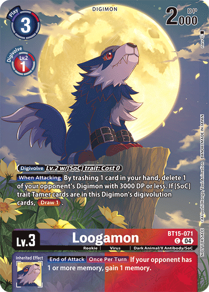 BT15-071, C, Loogamon (EX07 Box Topper)