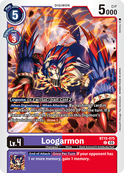 BT15-075, C, Loogarmon