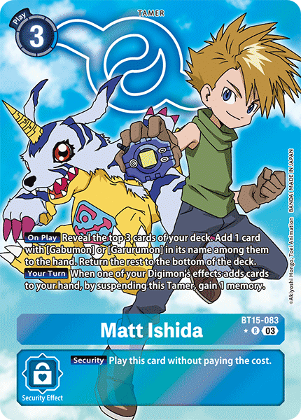 BT15-083, R, Matt Ishida (Alternate Art)