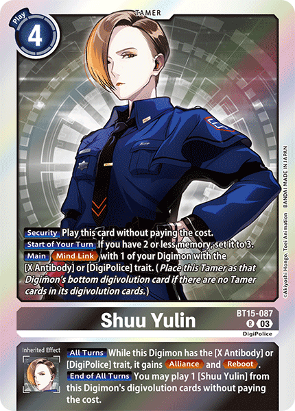 BT15-087, R, Shuu Yulin