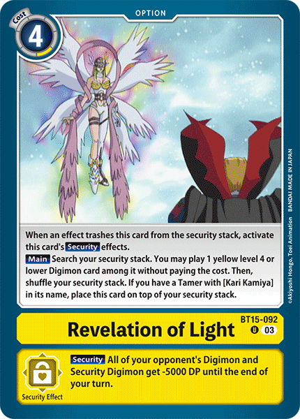 BT15-092, U, Revelation of Light