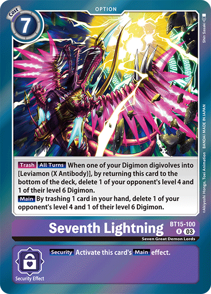 BT15-100, R, Seventh Lightning