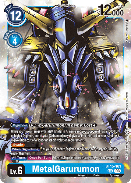 BT15-101, SEC, MetalGarurumon