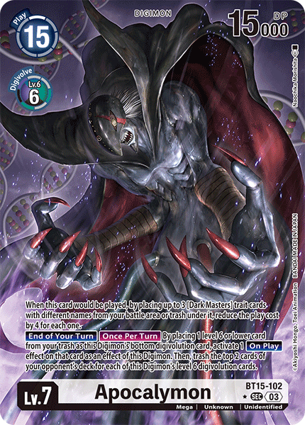 BT15-102, SEC, Apocalymon (Alternate Art)