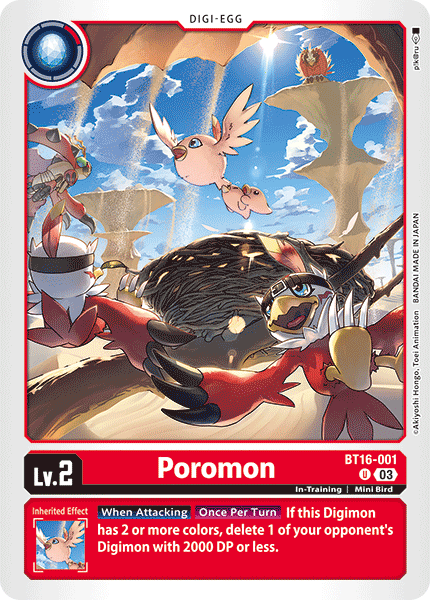 BT16-001, UC, Poromon