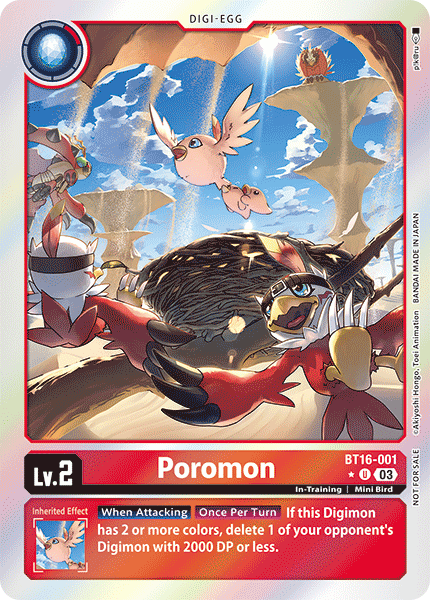 BT16-001, UC, Poromon (BT16 Box Topper)