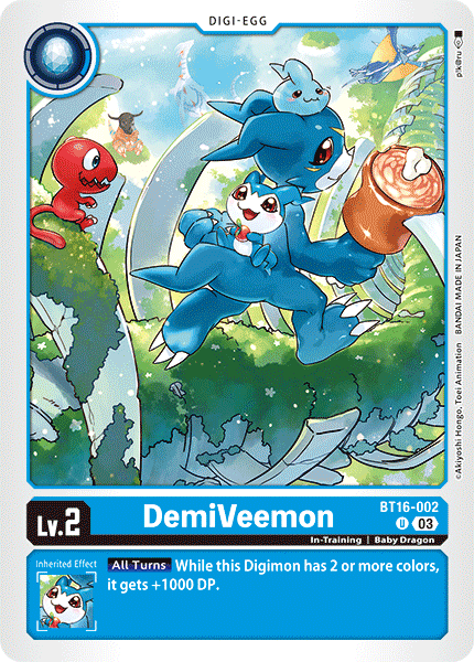 BT16-002, UC, DemiVeemon