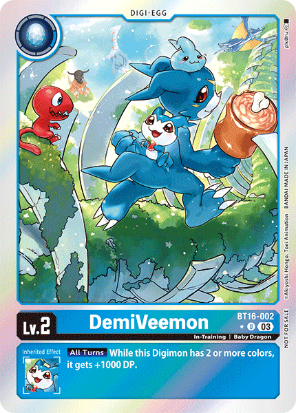 BT16-002, UC, DemiVeemon (Box Topper)