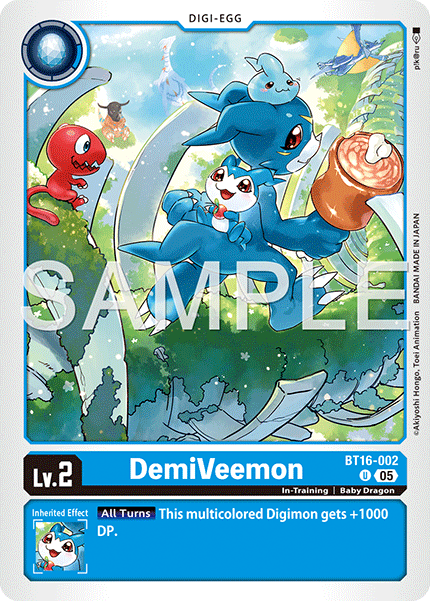 BT16-002, UC, DemiVeemon (AD1 Reprint)