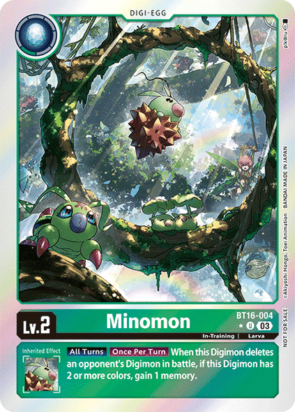 BT16-004, UC, Minomon (BT16 Box Topper)